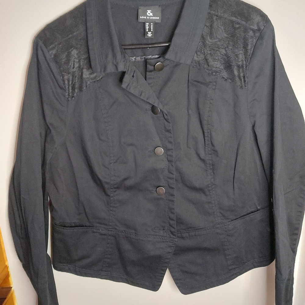 Love & Legend Black Jacket With Lace - Picture 6 of 7